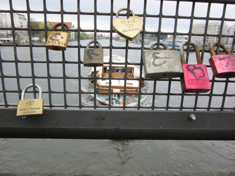 Love locks in Berlin.