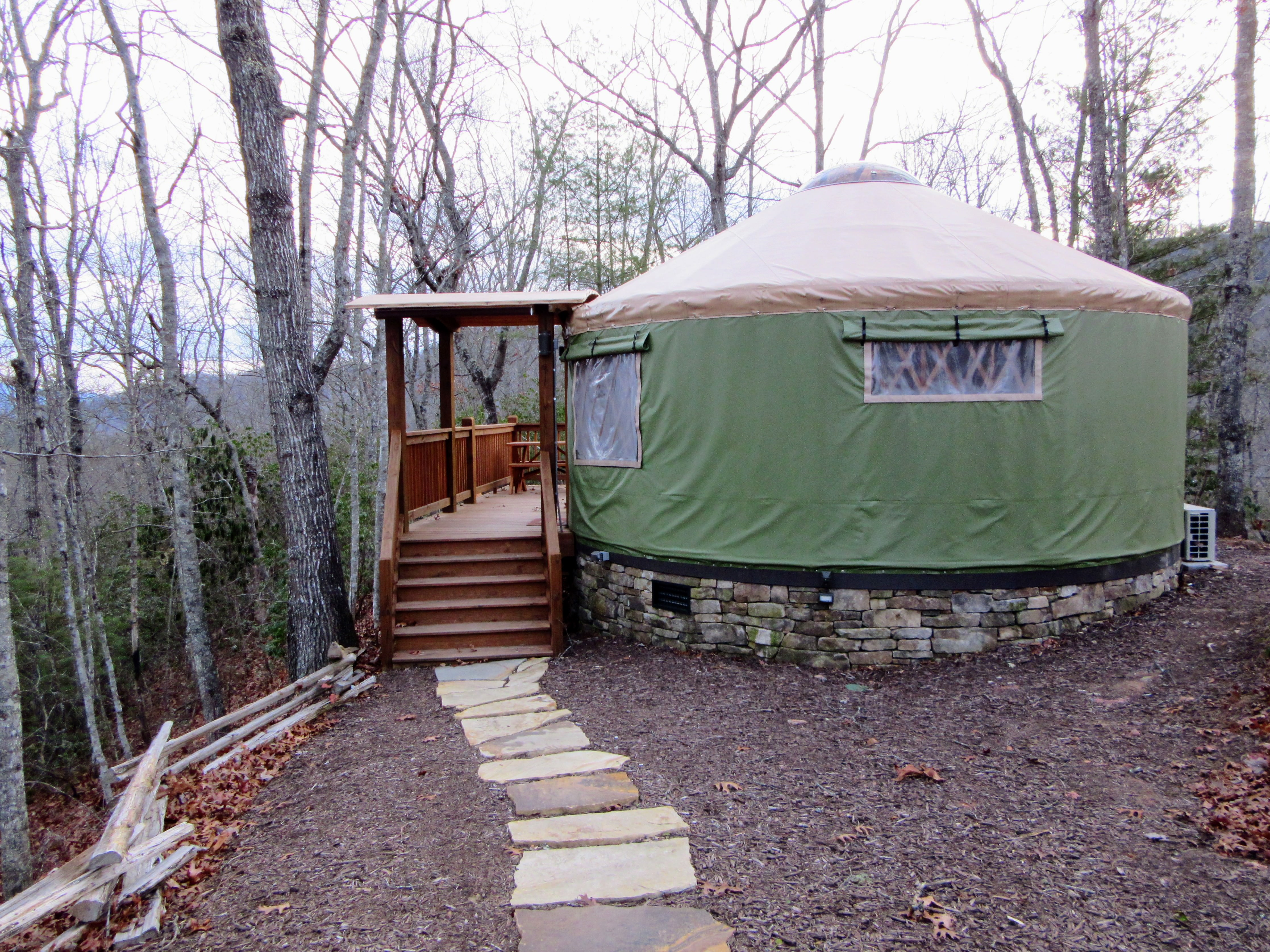 Tuckaseegee yurt. | Glamping at the Sky Ridge Yurts.