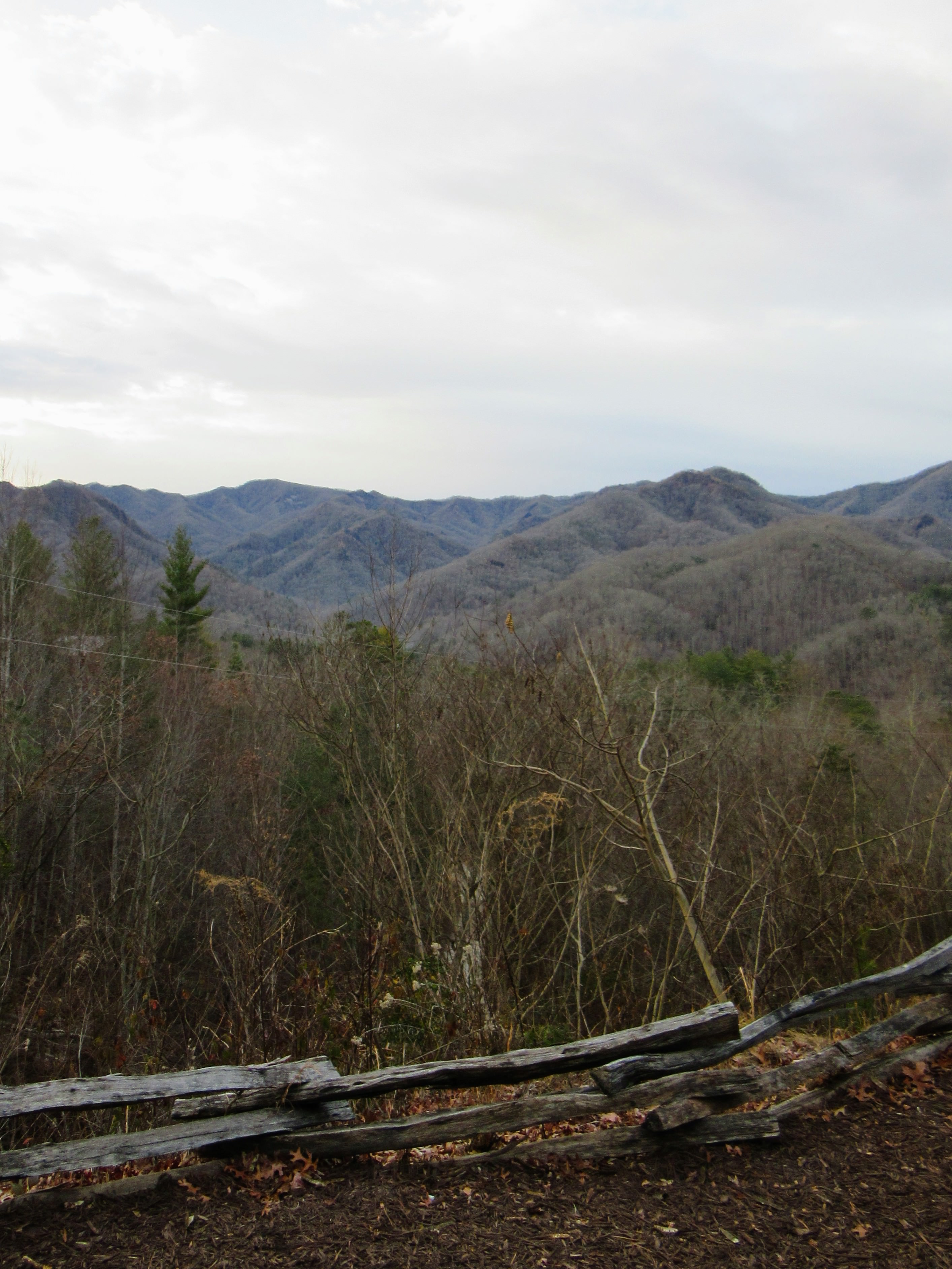 Looking across the Nantahala Gorge from the Sky Ridge Yurts. | Glamping NC.
