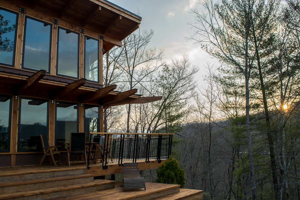 Mornings at the Stecoah House. | Luxury Cabin Rental in North Carolina.