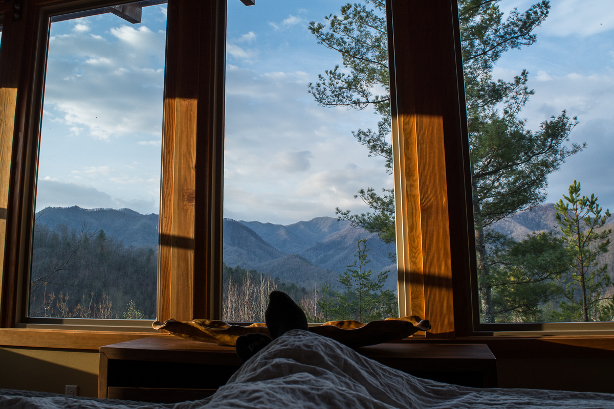 I woke up like this. | The Stecoah House - a Luxury Cabin Rental in North Carolina.