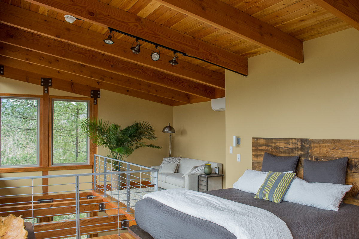 The loft. | Luxury cabin rental in North Carolina.