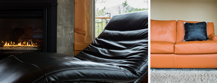 The living space. | Luxury cabin rental in North Carolina.
