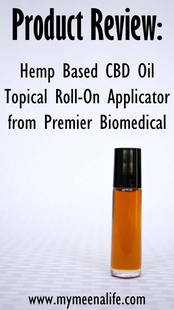 Is hemp based CBD oil effective for chronic pain? Is it legal? Get those answers and more in this review of the roll-on topical applicator from Premier Biomedical. #ad #spon Using Hemp Based CBD Oil for Chronic Pain (Product Review). | My Meena Life Sponsored Content.