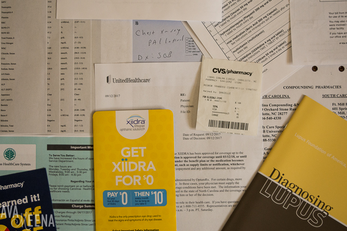Various healthcare paperwork. | 10 Things I Didn't Realize Would Happen After I Was Diagnosed with Lupus.