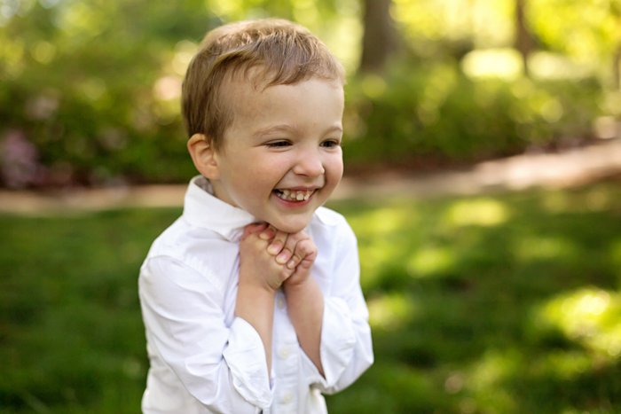 My happy three year old
