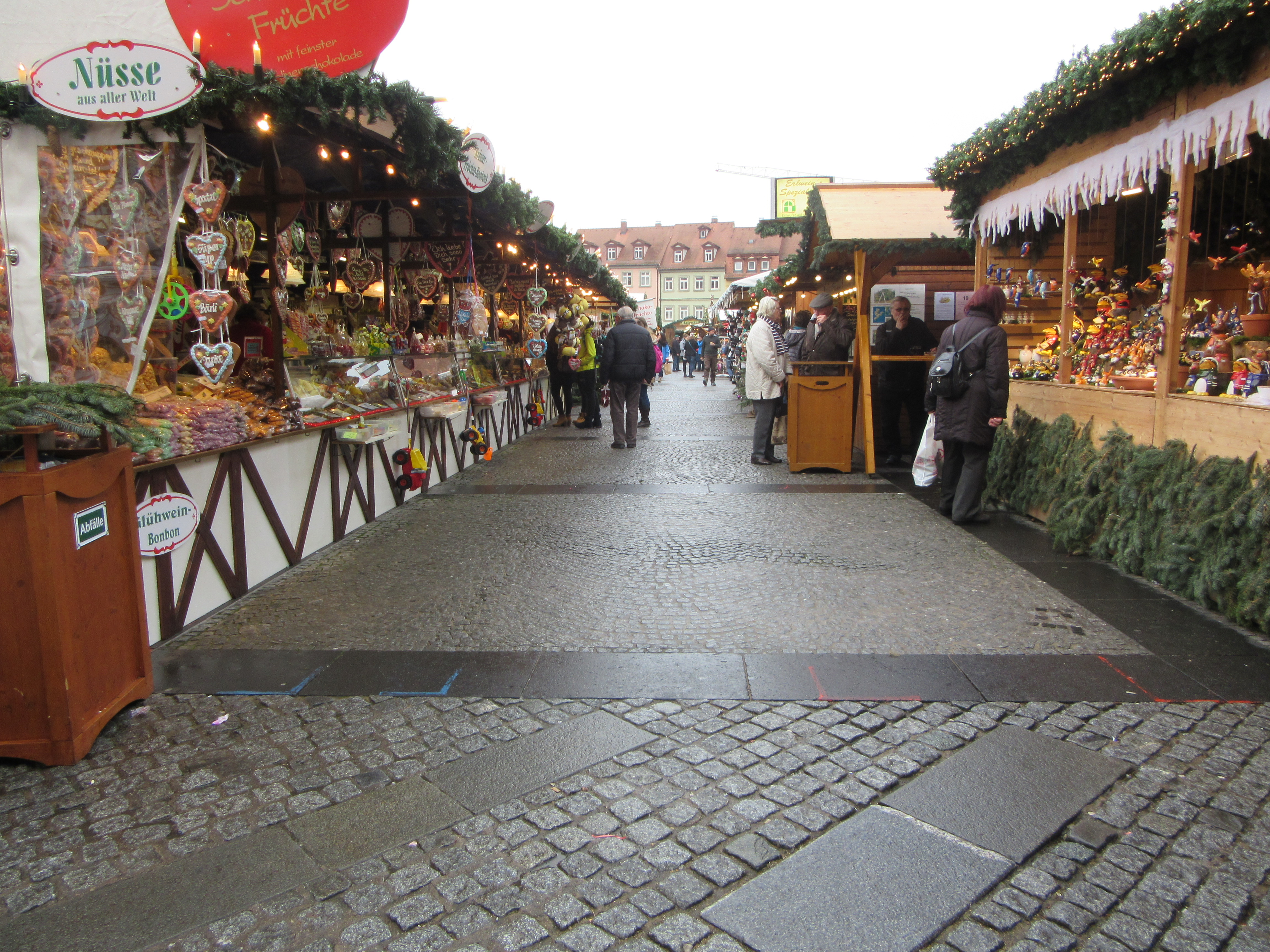 The Christmas Market in Bamberg, Germany.